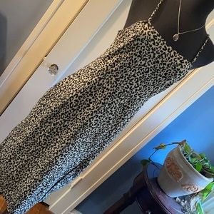 ZARA Leopard printed midi dress